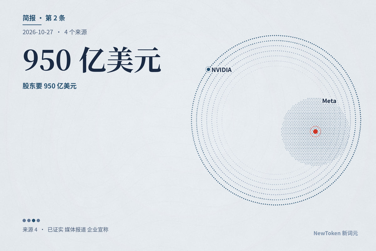 一天之内两种融资:Meta 向股东要 950 亿美元,SpaceX 向私募信贷借 400 亿美元的 GPU